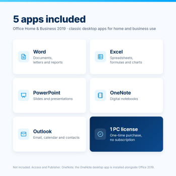 Office Home & Business 2019 – Aplicaciones incluidas