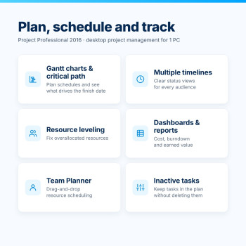 Project Professional 2016 – Key Features